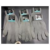 6 pr chillmeister touchscreen gray gloves