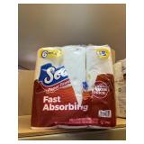 6 rolls scott paper towels package torn