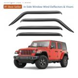 Jeep Wrangler / gladiator '18-'26 Rain guards 4 pc