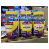 3 btls nature made gummies probiotics 42ct exp6/26
