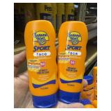 2 tubes banana boat sport face suntan lotion spf50