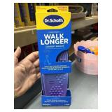 dr.scholls womens walk longer insoles size 6 to11