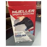 mueller adjustable hot/ cold shoulder support