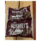 2 bags hershey snack size milk chocolates
