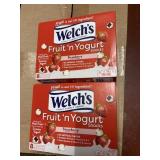 2 pks welch's fruit n yogurt strawberry 8per pack