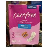 carefree liners regular 120ct