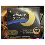 7ct always disposable period underwear xl to 2xl