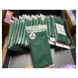 19 plastic green table cloths 54' x 108' @