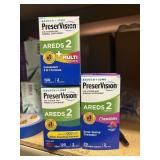 3 boxes areds2 chewables & pills 70 to 120ct