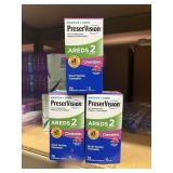 3 boxes areds pills/chewables 70ct exp 6/26
