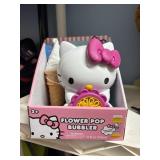 flower pot bubbler, hello kitty, bubble machine