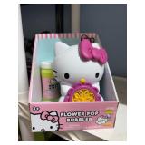 flower pot bubbler, hello kitty, bubble machine