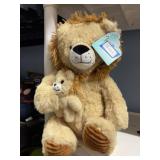 hug me big and little LION plushie 14' tall