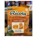 RICOLA honey and herb 45ct exp 6/27