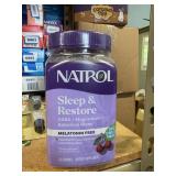 natrol sleep & restore 60gummies cherry 6/27exp