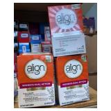 3 pks align probiotics - 2 womens & 1 regular
