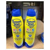 2 bottles banana boat kids max spf 100 exp 4/26