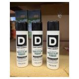 3 bottles duke cannon hair styling powder 0.5oz@