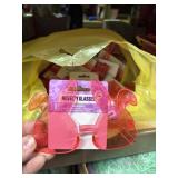 15 pink  plastic bunny glasses for kids