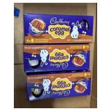 3 pks caramel eggs cadbury eggs 4egg pk 4.8oz@
