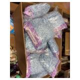 approx 40 pks of blue easter grass for baskets