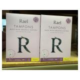 2 boxes RAEL tampons regular size 16ct@
