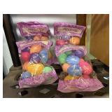 4 pks 12 ct @  toy filled plastic easter eggs