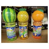 3 bottles scented bubbles 8oz@