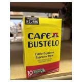 10 kcups cafe bustelo  blend regular exp 12/26