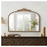 gold wall mirror 32' x 24' vinrage gold arch look