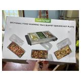 nutrichef sectional food warming tray/ buffet