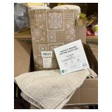 waffle weave cotton quilt set full/quen