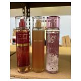 3 bath & body works sprays ,8oz@ sunkissed, winter
