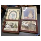 2 billy jacobs country prints, 2 flower prints,