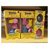 2 PEEPS SQUISHY sticker sets,2 grow a peeps