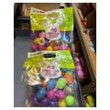 2 pks 40ct@ jelly bean filled easter eggs exp 8/27