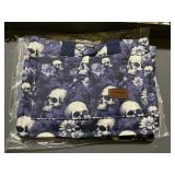 NEW Fashion & Bags Skull and purple flower tote bg