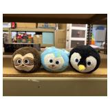 3 scentsy buddies, penguin,bunny, sloth