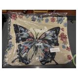 large butterfly tote bag 18' x 15'x 4' wide new