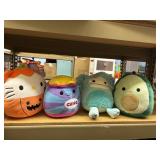 4 squishmallows  8' patricia the chips, oxiloto,
