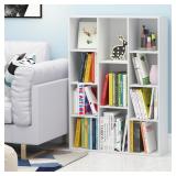 11 cube white bookshelf