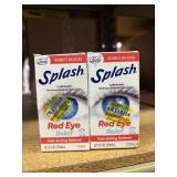 2 bottles splash lubricating eyedrops 0.5oz@