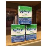 refresh plus lubricant eye drops,90 in. vials