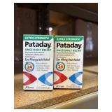 2 bottles pataday eye allergy itch relief 2.5ml