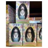 3 PEZ easter bunny with blue egg, with candy