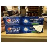 2 crest sensitivity relief toothpaste 5oz@ exp9/28