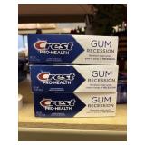 3 pk crest gum recession toothpaste  2.5oz@