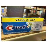 2pk crest 5.7oz@ toothpaste exp 11/26