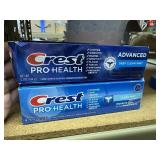 2 crest pro health toothpaste 4 & 5oz, exp 2027-28