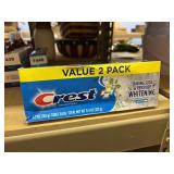 2pk crest 5.7oz@ toothpaste exp 2/27